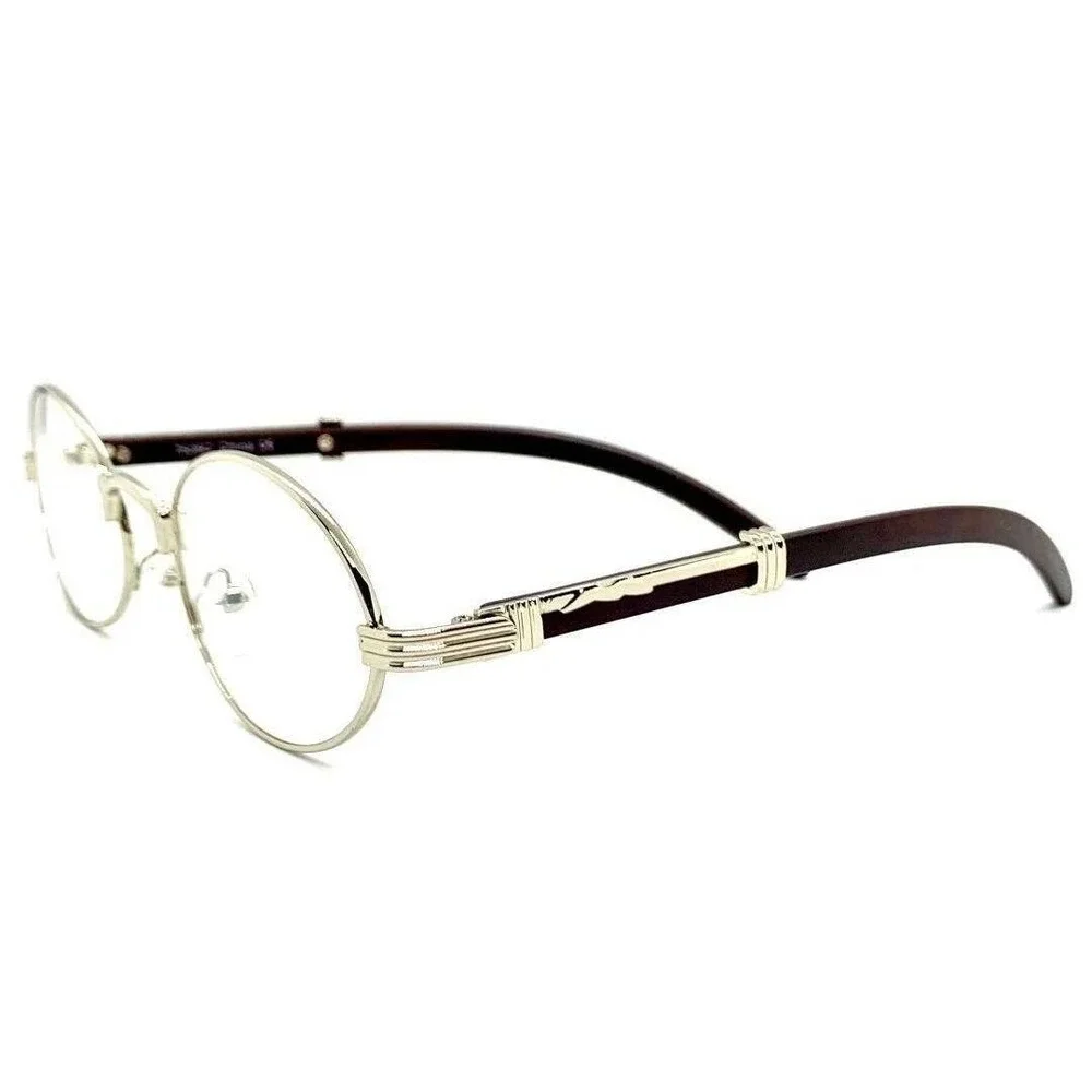 Luxury Narrow Women Wire Frame Oval‎ Unisex Trendy Retro Vintage 90's Frameless